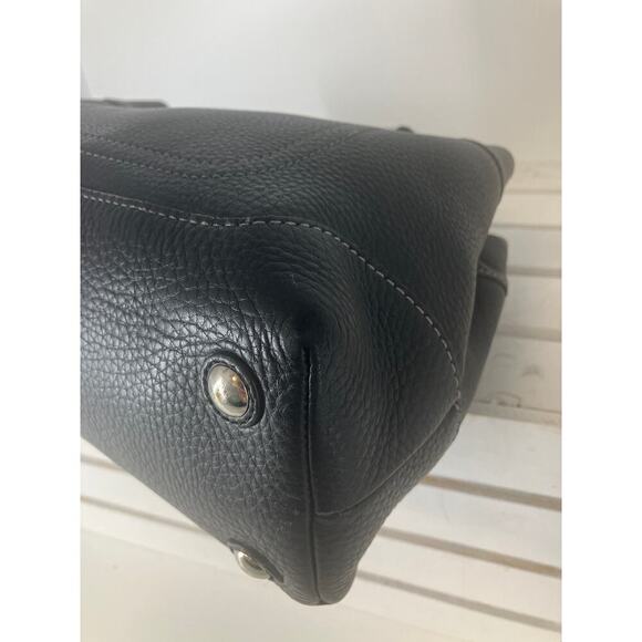 COACH 14425 LARGE BLACK PEBBLED LEATHER HANDBAG - Picture 8 of 14